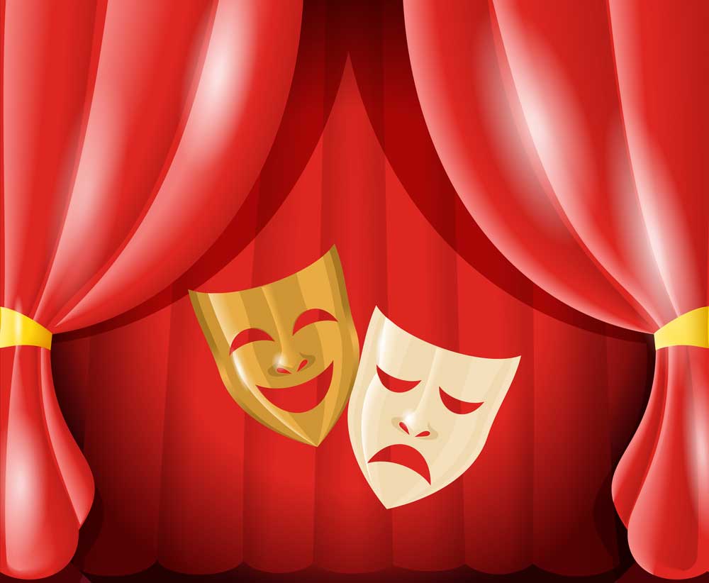 Theatermasks Image of actors mask